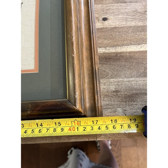 Vintage Framed Cross Stitch Country Our Family Is Homespun With Love Handmade - Picture 3 of 5